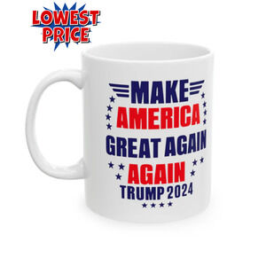 Make America Great Again Again Trump 2024 - Ceramic Mug (White, 11oz)